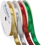 4 Rolls-Gold/Silver/Red/Green(3/8")